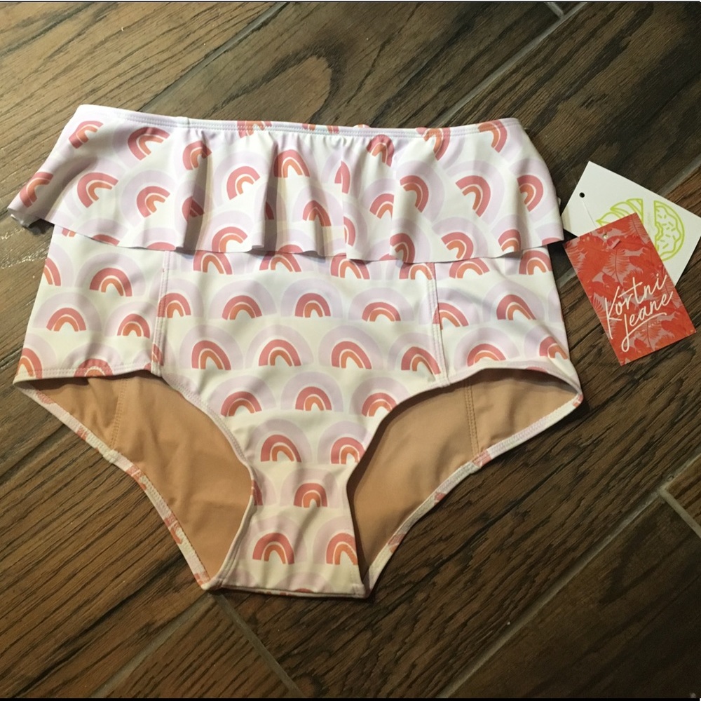 Kortni Jeane Rainbow Peplum Bottoms